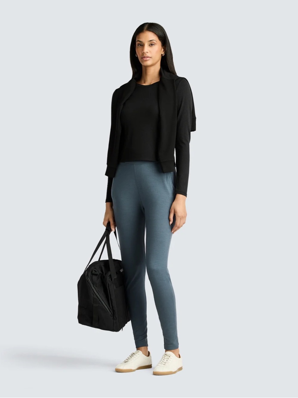Unbound Merino Women's 100% Merino Wool Black Long Sleeve Shirt Size M - Picture 6 of 11